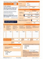 HMRC P60 2015/2016 Orange Portrait